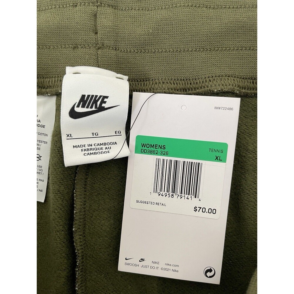 Nike Serena Williams Design Crew Women’s Fleece Tennis Pants DD3862-326 Green XL - Picture 4 of 11